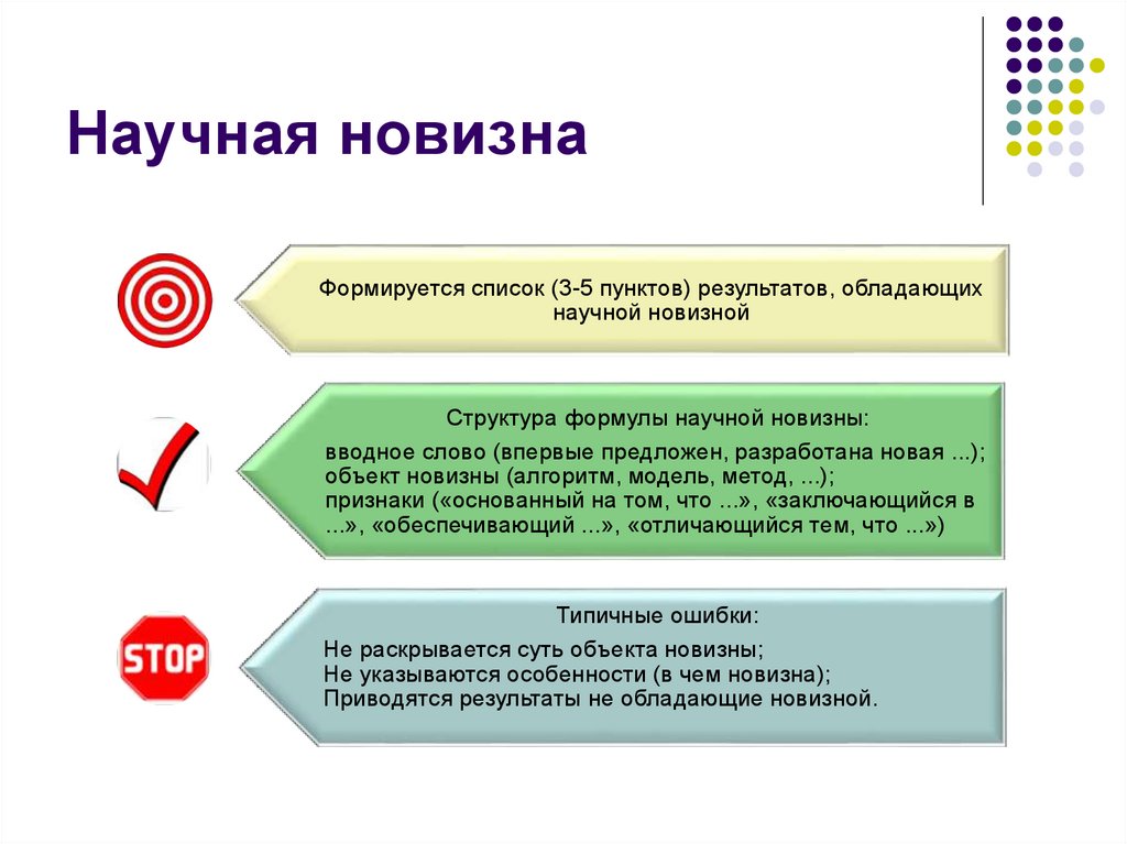 Научная новизна дипломной. Структура научной новизны. Научная новизна ГОСТ. Новизна в дипломной работе пример. Научная новизна пример.